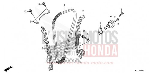 CHAINE A CAMES/TENDEUR CRF250RLAK de 2019